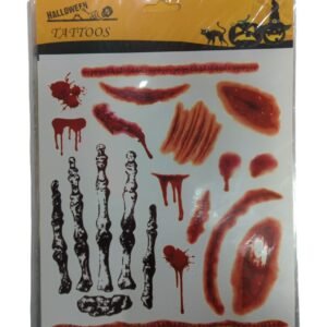 PLANCHA TATUAJES HERIDAS MANO ESQUELETO
