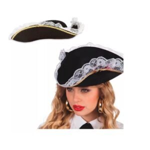 SOMBRERO TRICORNIO CORSARIO PIRATA