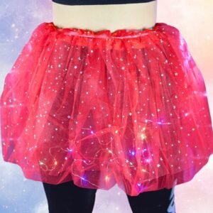 TUTU ROJO 40CM LED
