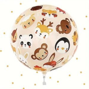 GLOBO BURBUJA ESTAMPADO ANIMALITOS 24´´