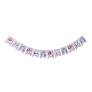 BANNER *GATITA ARCOIRIS* 12 piezas
