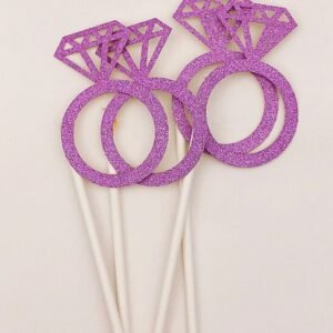 TOPPER ANILLOS DIAMANTE BRIDE VIOLETA