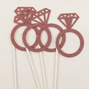 TOPPER ANILLOS DIAMANTE BRIDE GOLD ROSE