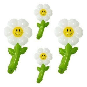 GLOBO MINI MARGARITA BLANCA X4