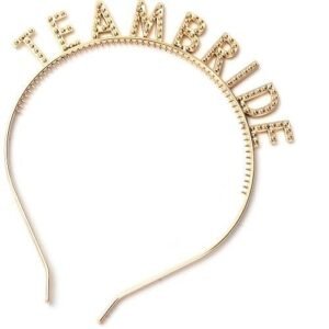 VINCHA PLASTICA STRASS TEAM BRIDE ROSA GOLD