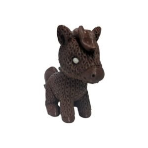 ADORNO 3D CABALLO MARRON CROCHET