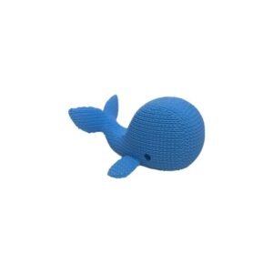 ADORNO 3D BALLENA CELESTE CROCHET