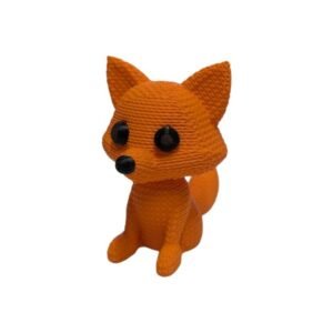ADORNO 3D ZORRO CUTE CROCHET