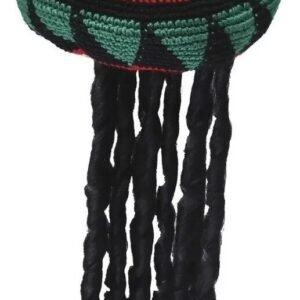 GORRO JAMAIQUINO RASTAFARI CON PELO