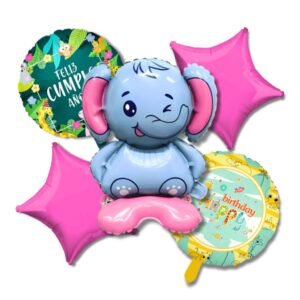 SET 5 GLOBO ELEFANTE CON BASE