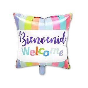GLOBO METALIZADO BIENVENIDO WELCOME x1