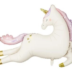 GLOBO UNICORNIO METALIZADO GIGANTE NUDE 105X90cm