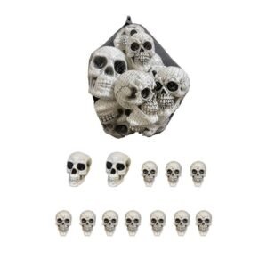 Bolsa de calaveras combinadas ''Gran  Tamaño'' (Contiene 12 calaveras)