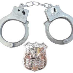 SET POLICIA ESPOSAS Y CHAPA PLASTICAS