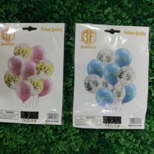 SET 10 GLOBO CONFETTI ITS A BOY