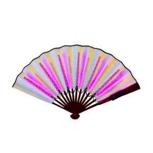 ABANICO ROSA LED