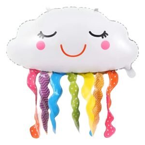 GLOBO NUBE HAPPINES LLUVIA ARCOIRIS