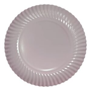 PLATO BANDEJAS DESCARTABLES  COLORES PASTEL X6 LILA