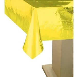 MANTEL METALIZADO DORADO 137CMX274CM