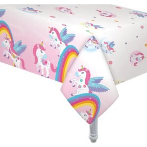 MANTEL PLASTICO UNICORNIO SWEET 180CM X 130CM