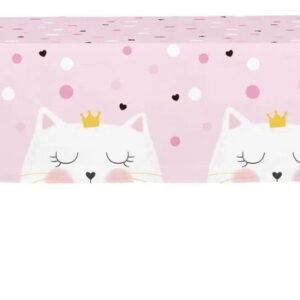 MANTEL PLASTICO *KITTY* 180cm x 130cm GATO