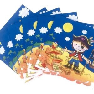 SERVILLETA DE PAPEL PIRATAS X 20 UNIDADES