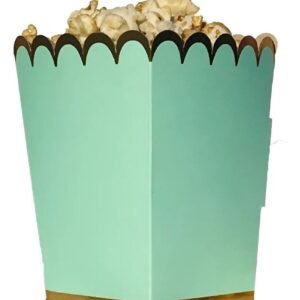 POCHOCLERA POP CORN VERDE PASTEL DORADO X8