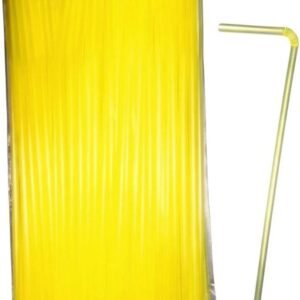 SORBETE FLEXIBLE FLUO X80 AMARILLO PLASTICO