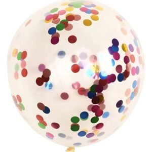 SET 5 GLOBOS CONFETTI MULTICOLOR