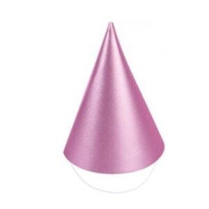 BONETE ALTO GLITTER ROSA x 6 unidades
