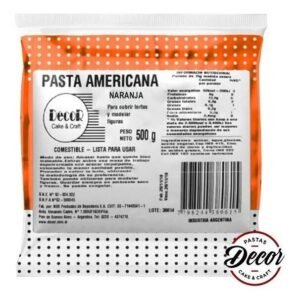 PASTA AMERICANA 500GR PASTELAR NARANJA