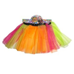 TUTU FLUO MULTICOLOR 30 CM * TALLE XS* ADULTOS