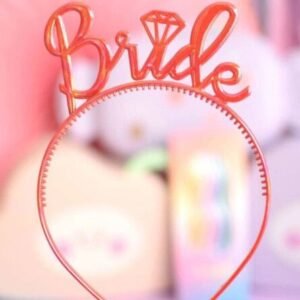 VINCHA BRIDE PLASTICA ROJO