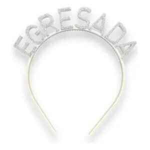 VINCHA STRASS EGRESADA PLATA
