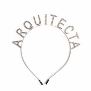 VINCHA STRASS ARQUITECTA PLATA