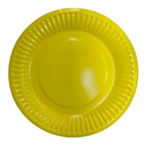 PLATO POLIPAPEL PLENO AMARILLO X8