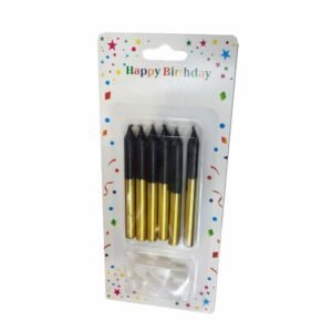 VELON CHICO BICOLOR DORADO NEGRO X6