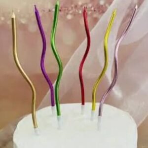 VELA ONDULADA MULTICOLOR X6