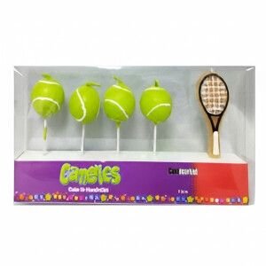 VELA TEMATICA TENIS X5 COTILLON TORTA