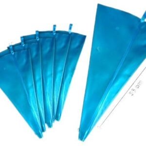 MANGA SILICONA CELESTE 35cm x unidad