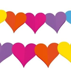 GUIRNALDA CORAZON MULTICOLOR 360X18X17 CM