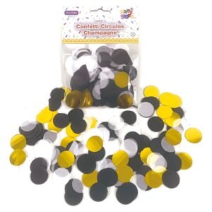 CONFETTI CIRCULOS CHAMPAGNE  (BOLSA X 15 GRS.)