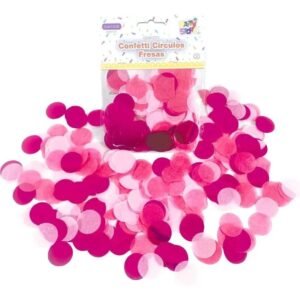 CONFETTI CIRCULOS FRESAS  (BOLSA X 15 GRS.)