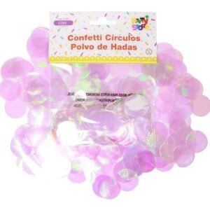 CONFETTI CIRCULOS POLVO DE HADAS (BOLSA X 15 GRS.)