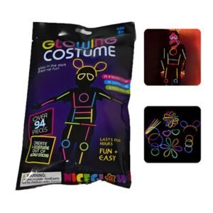 DISFRAZ NEON QUIMICO GLOWING COSTUME 94PCS