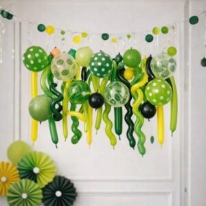 GUIRNALDA DE GLOBOS X35PCS VERDE