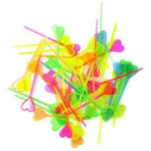 PINCHE PARA COMIDA PICADA CORAZON FLUO X24