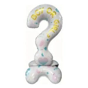 GLOBO CON BASE SIGNO PREGUNTA BOY OR GIRL ?