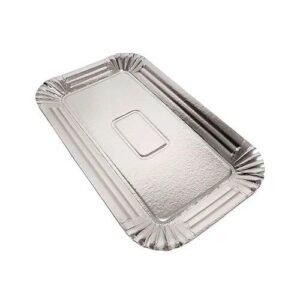 BANDEJA PIONONO CARTON PLATEADA