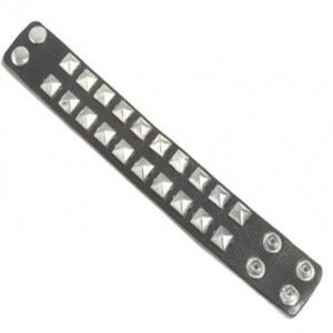 PULSERA TACHAS PIRAMIDE 2 FILAS